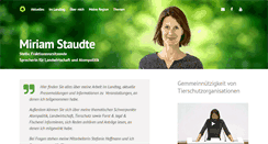 Desktop Screenshot of miriam-staudte.de