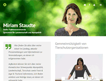 Tablet Screenshot of miriam-staudte.de